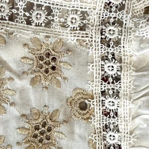 FREE PEOPLE Charlotte Embroidered Swiss Dot Relaxed Tunic/Dress-SM NWT - Picture 13 of 16